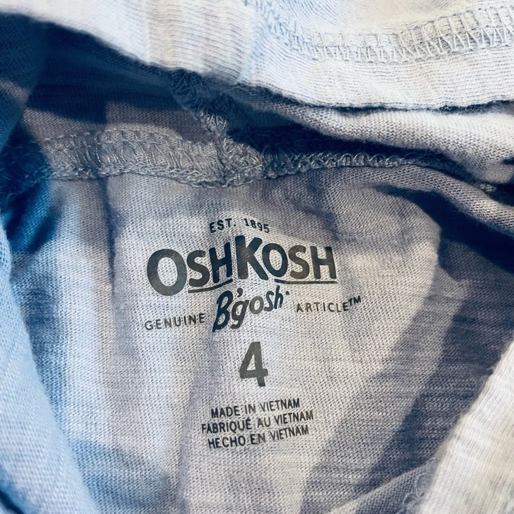 OshKosh B’Gosh Blue Be Unique Unicorn Stars Pullover Hoodie Toddler Girls Size 4